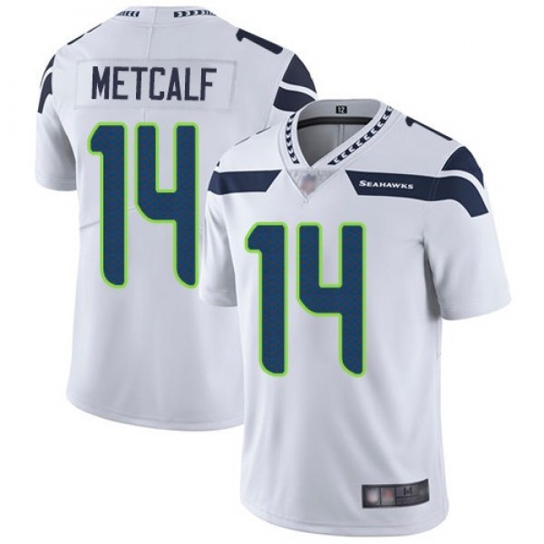 Nike Seahawks #14 D.K. Metcalf White Men's Stitched NFL Vapor Untouchable Limited Jersey
