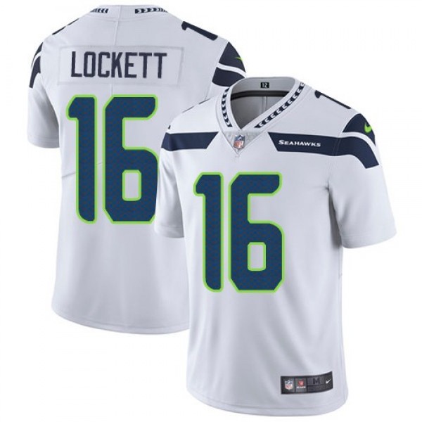 Nike Seahawks #16 Tyler Lockett White Men's Stitched NFL Vapor Untouchable Limited Jersey