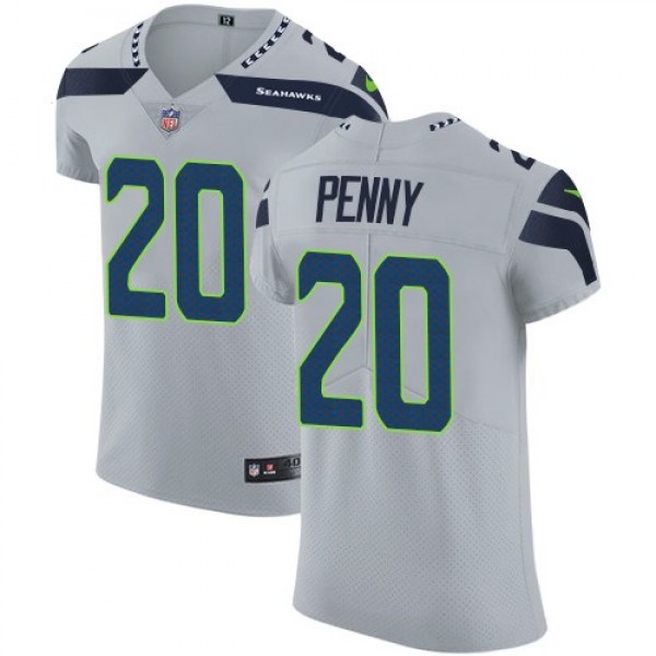 Nike Seahawks #20 Rashaad Penny Grey Alternate Men's Stitched NFL Vapor Untouchable Elite Jersey