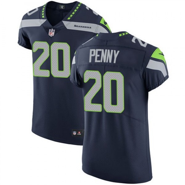 Nike Seahawks #20 Rashaad Penny Steel Blue Team Color Men's Stitched NFL Vapor Untouchable Elite Jersey