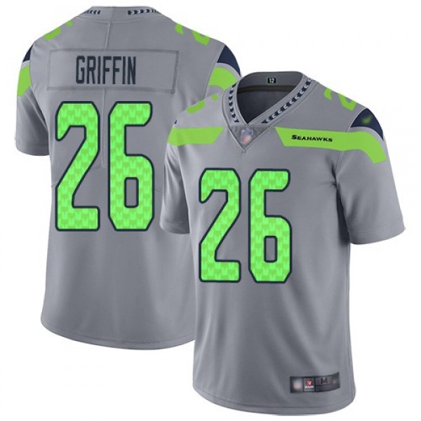 Nike Seahawks #26 Shaquem Griffin Gray Men's Stitched NFL Limited Inverted Legend Jersey