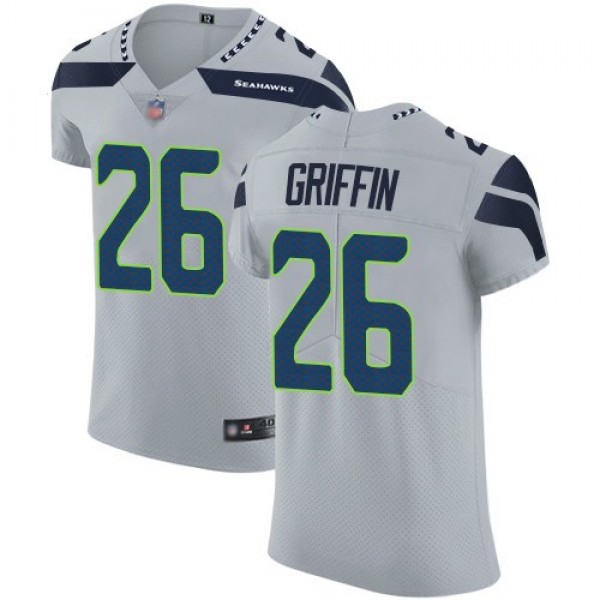 Nike Seahawks #26 Shaquem Griffin Grey Alternate Men's Stitched NFL Vapor Untouchable Elite Jersey