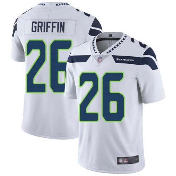 Nike Seahawks #26 Shaquem Griffin White Men's Stitched NFL Vapor Untouchable Limited Jersey