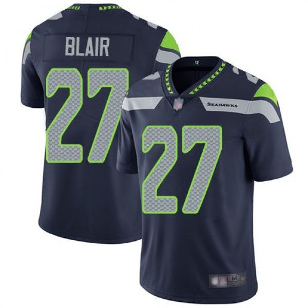 Nike Seahawks #27 Marquise Blair Steel Blue Team Color Men's Stitched NFL Vapor Untouchable Limited Jersey