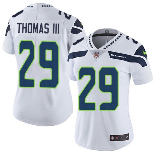 Women's Seahawks #29 Earl Thomas III White Stitched NFL Vapor Untouchable Limited Jersey