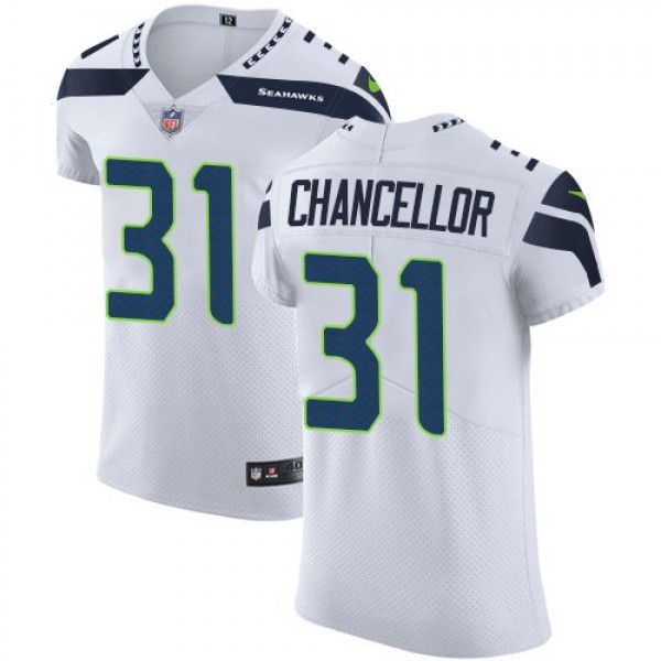 Nike Seahawks #31 Kam Chancellor White Men's Stitched NFL Vapor Untouchable Elite Jersey