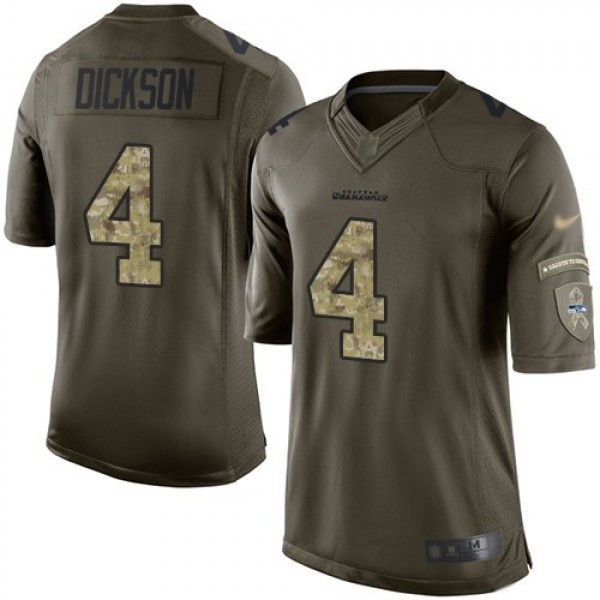 Nike Seahawks #4 Michael Dickson Green Men's Stitched NFL Limited 2015 Salute To Service Jersey