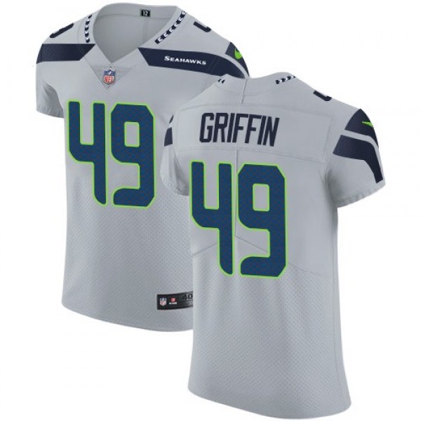 Nike Seahawks #49 Shaquem Griffin Grey Alternate Men's Stitched NFL Vapor Untouchable Elite Jersey