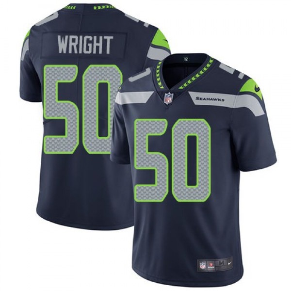 Nike Seahawks #50 K.J. Wright Steel Blue Team Color Men's Stitched NFL Vapor Untouchable Limited Jersey