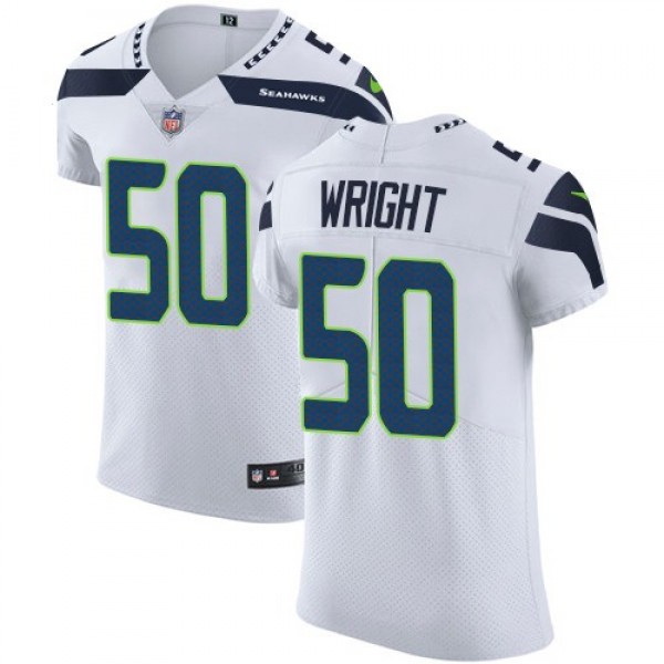Nike Seahawks #50 K.J. Wright White Men's Stitched NFL Vapor Untouchable Elite Jersey