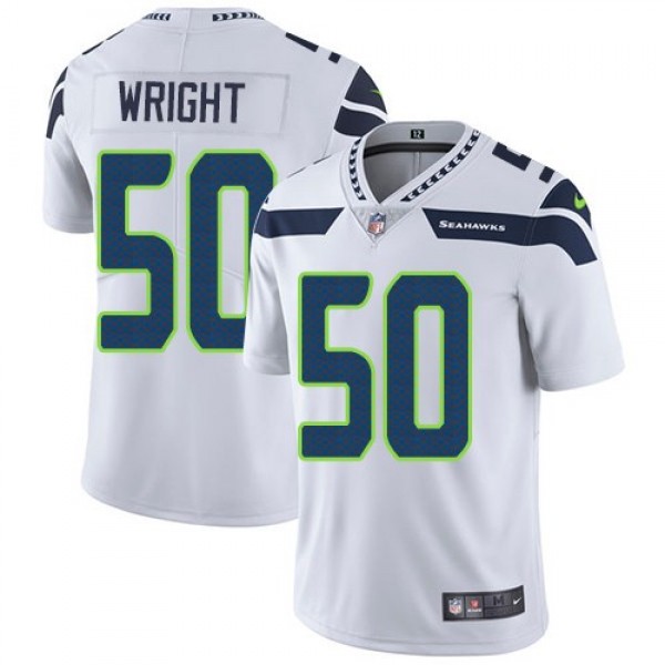 Nike Seahawks #50 K.J. Wright White Men's Stitched NFL Vapor Untouchable Limited Jersey