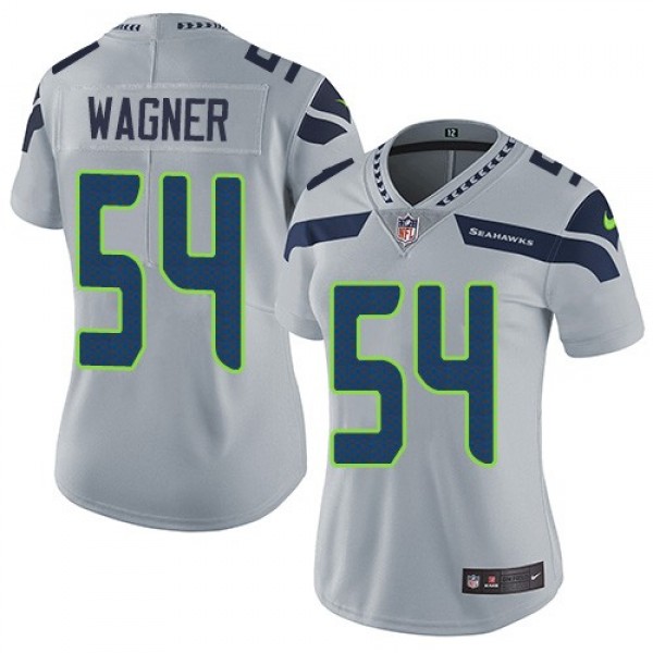 Women's Seahawks #54 Bobby Wagner Grey Alternate Stitched NFL Vapor Untouchable Limited Jersey