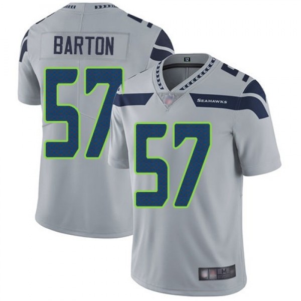 Nike Seahawks #57 Cody Barton Grey Alternate Men's Stitched NFL Vapor Untouchable Limited Jersey