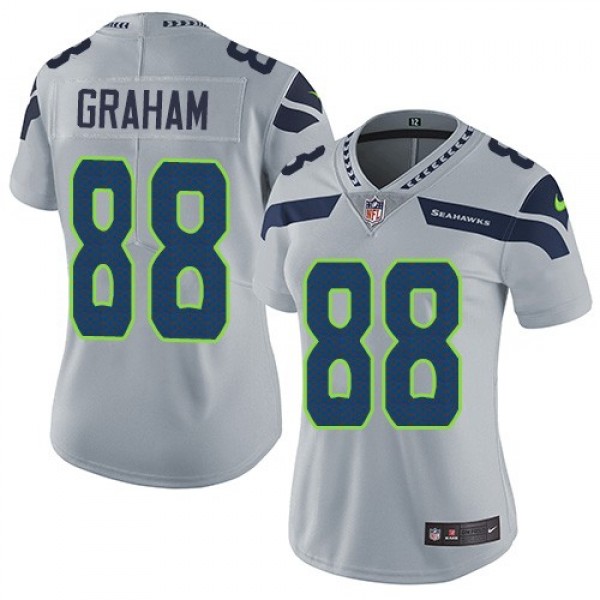 Women's Seahawks #88 Jimmy Graham Grey Alternate Stitched NFL Vapor Untouchable Limited Jersey