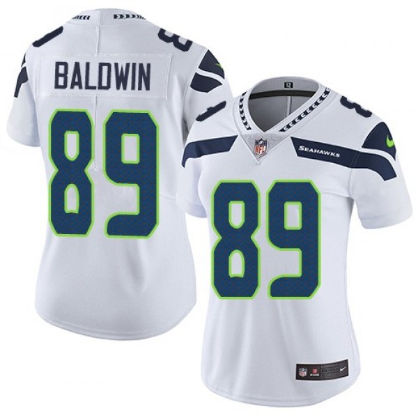 Women's Seahawks #89 Doug Baldwin White Stitched NFL Vapor Untouchable Limited Jersey
