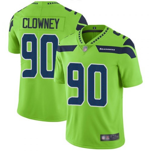 Nike Seahawks #90 Jadeveon Clowney Green Men's Stitched NFL Limited Rush Jersey