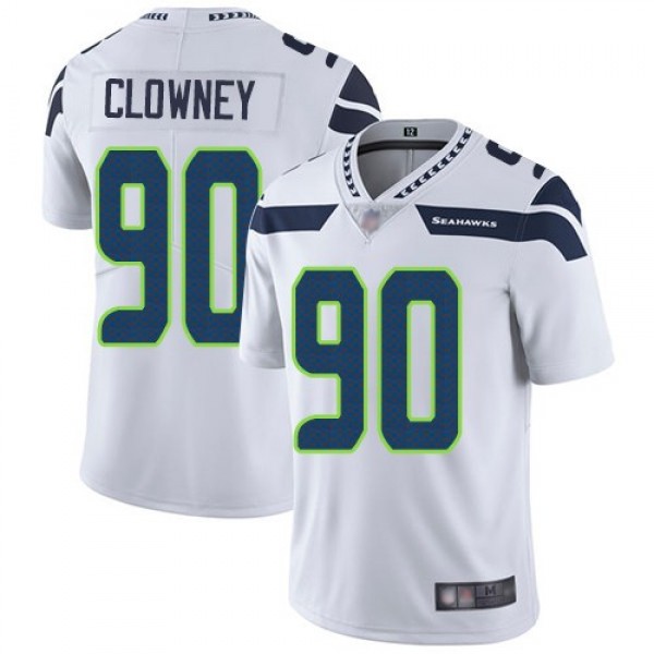 Nike Seahawks #90 Jadeveon Clowney White Men's Stitched NFL Vapor Untouchable Limited Jersey