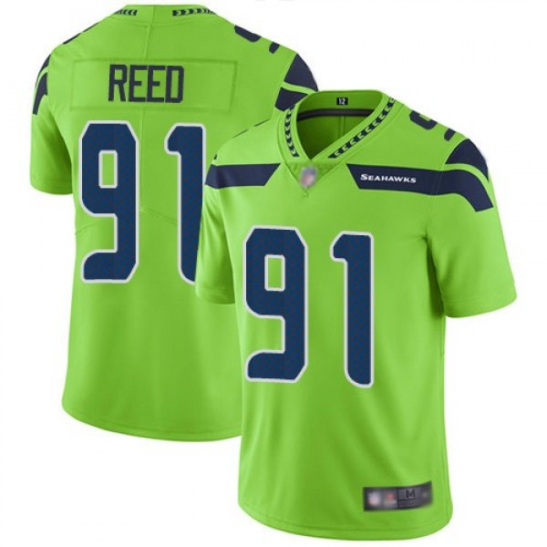 Nike Seahawks #91 Jarran Reed Green Men's Stitched NFL Limited Rush Jersey