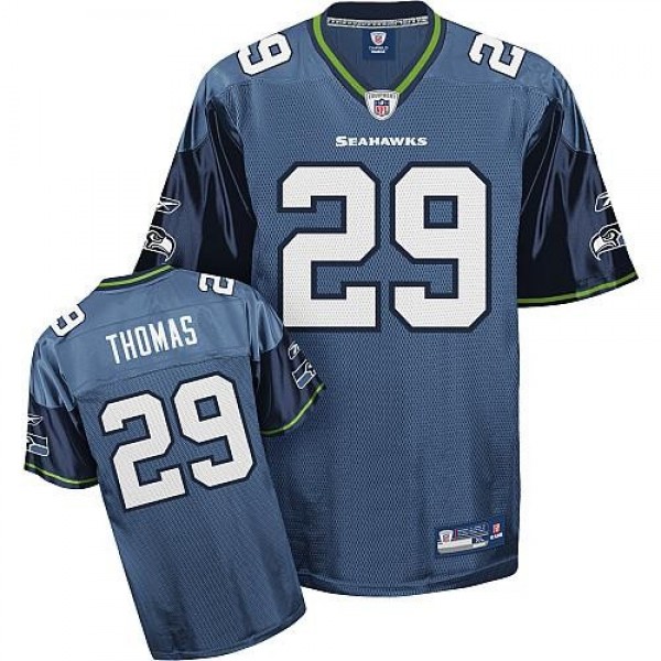 Seahawks #29 Earl Thomas Blue Stitched NFL Jersey