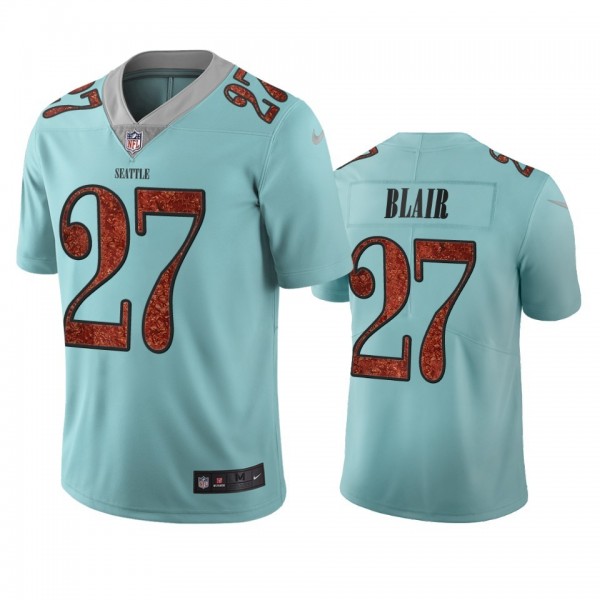 Seattle Seahawks #27 Marquise Blair Light Blue Vapor Limited City Edition NFL Jersey