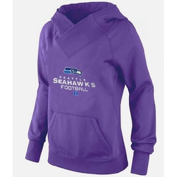 Women's Seattle Seahawks Big Tall Critical Victory Pullover Hoodie purple Jersey