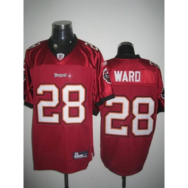 Buccaneers #28 Derrick Ward Stitched Red NFL Jersey