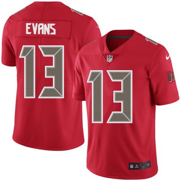 أوراق لعبة أونو Nike Buccaneers #13 Mike Evans Red Team Color Men's Stitched NFL Limited Strobe Jersey العاب الدقيل