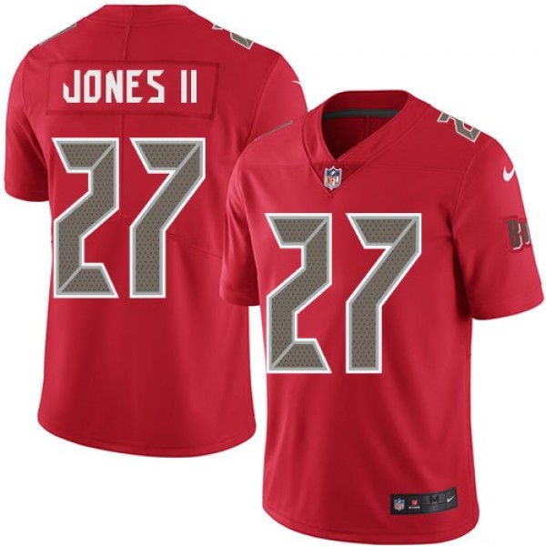 Nike Buccaneers #27 Ronald Jones II Red Men's Stitched NFL Limited Rush Jersey