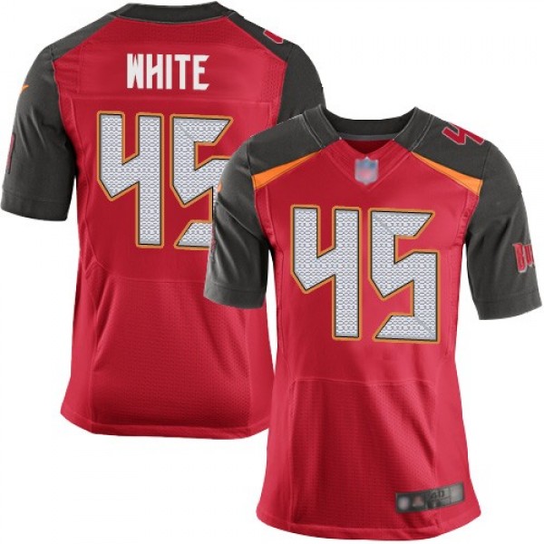 Nike Buccaneers #45 Devin White Red Team Color Men's Stitched NFL New Elite Jersey
