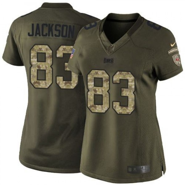 Women's Buccaneers #83 Vincent Jackson Green Stitched NFL Limited Salute to Service Jersey