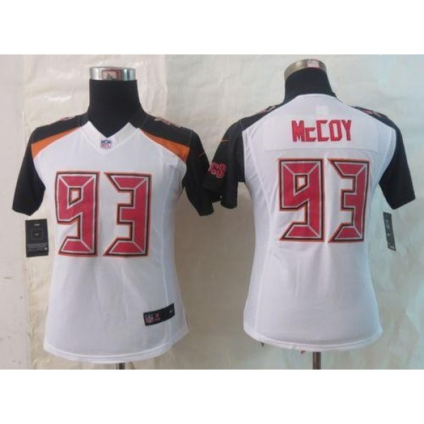 Women's Buccaneers #93 Gerald McCoy White Stitched NFL New Limited Jersey