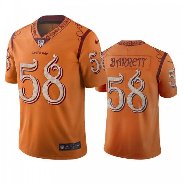 Tampa Bay Buccaneers #58 Shaquil Barrett Orange Vapor Limited City Edition Jersey