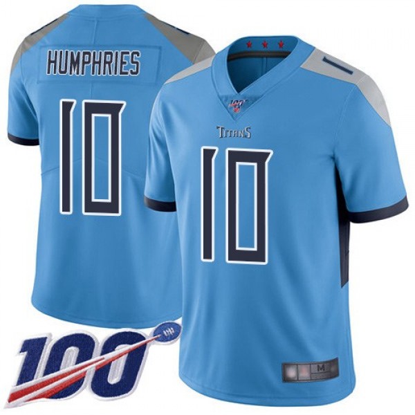 Nike Titans #10 Adam Humphries Light Blue Alternate Men's Stitched NFL 100th Season Vapor Limited Jersey