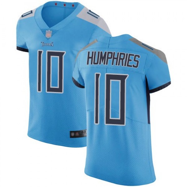 المرجان البحري Nike Titans #10 Adam Humphries Light Blue Alternate Men's Stitched NFL 100th Season Vapor Limited Jersey المرجان البحري