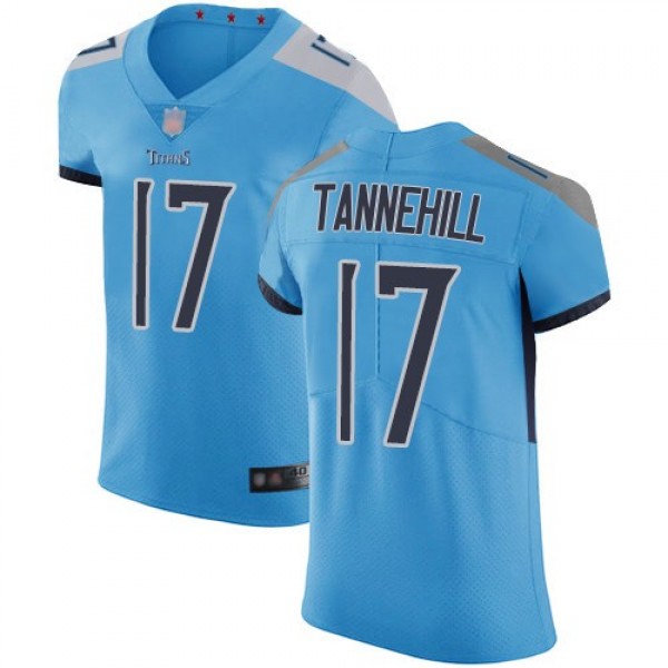 Nike Titans #17 Ryan Tannehill Light Blue Alternate Men's Stitched NFL Vapor Untouchable Elite Jersey