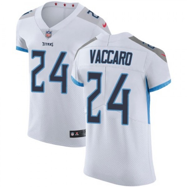 Nike Titans #24 Kenny Vaccaro White Men's Stitched NFL Vapor Untouchable Elite Jersey