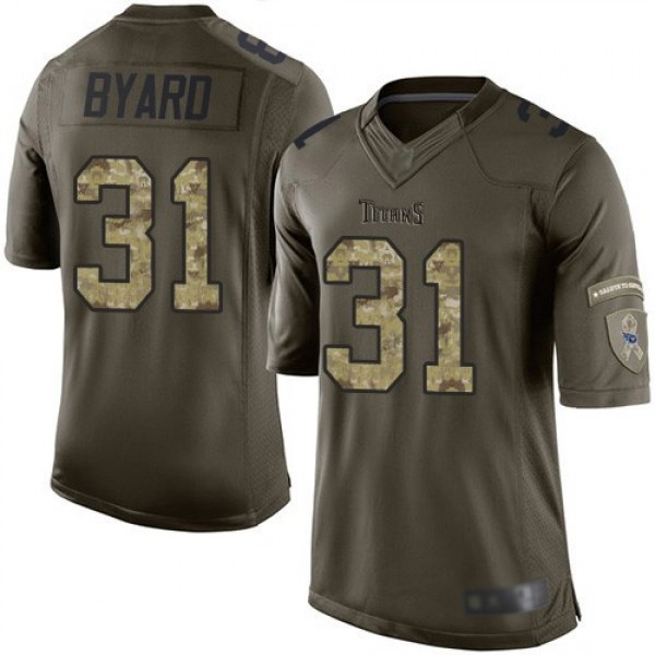 Nike Titans #31 Kevin Byard Green Men's Stitched NFL Limited 2015 Salute To Service Jersey