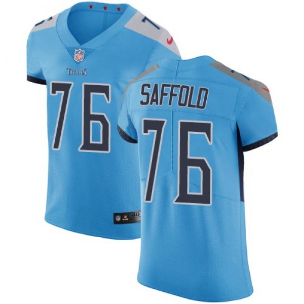Nike Titans  #76 Rodger Saffold Light Blue Alternate Men's Stitched NFL Vapor Untouchable Elite Jersey