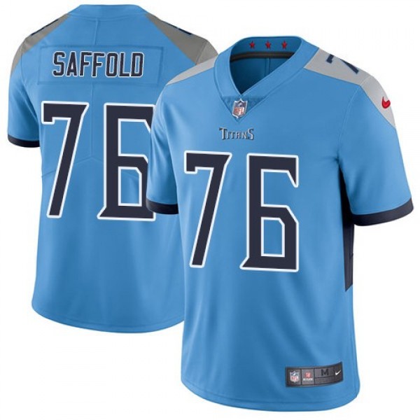 Nike Titans  #76 Rodger Saffold Light Blue Alternate Men's Stitched NFL Vapor Untouchable Limited Jersey