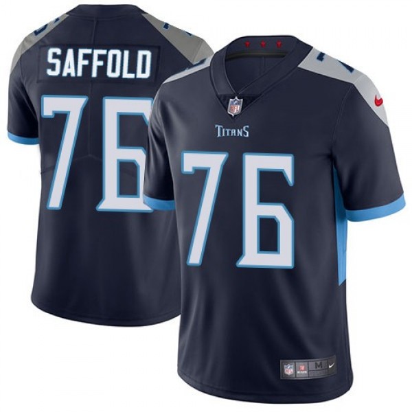 Nike Titans  #76 Rodger Saffold Navy Blue Team Color Men's Stitched NFL Vapor Untouchable Limited Jersey