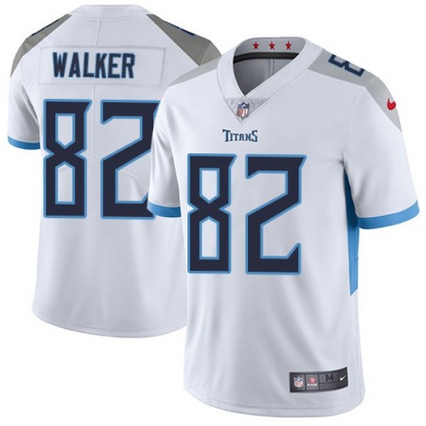 Nike Titans #82 Delanie Walker White Men's Stitched NFL Vapor Untouchable Limited Jersey