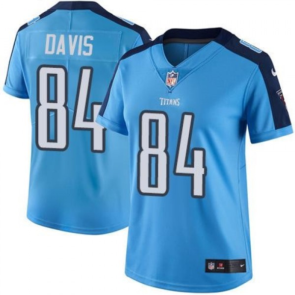 لصق ورق Titans #84 Corey Davis Light Blue Alternate Women's Stitched Football 100th Season Vapor Limited Jersey فروع اجمل جدة