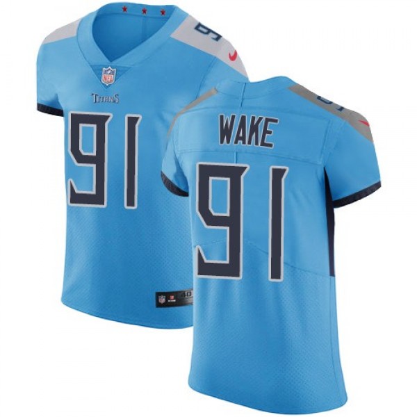 Nike Titans #91 Cameron Wake Light Blue Alternate Men's Stitched NFL Vapor Untouchable Elite Jersey
