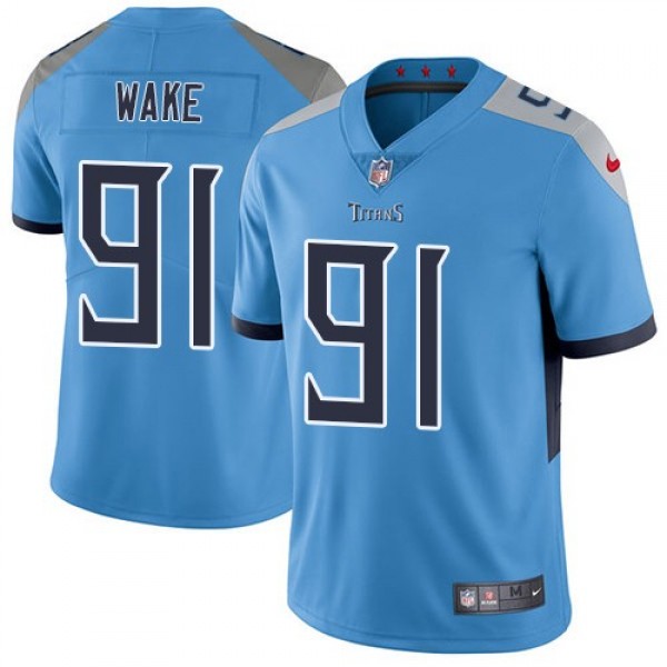 Nike Titans #91 Cameron Wake Light Blue Alternate Men's Stitched NFL Vapor Untouchable Limited Jersey