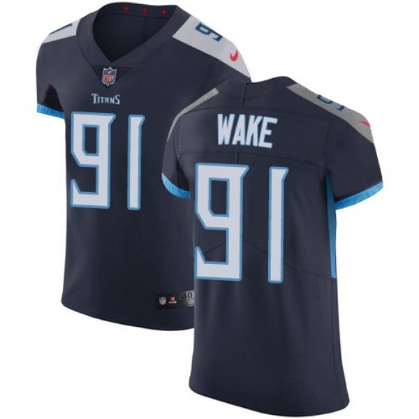 Nike Titans #91 Cameron Wake Navy Blue Team Color Men's Stitched NFL Vapor Untouchable Elite Jersey
