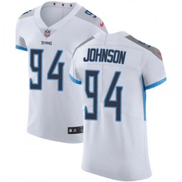 Nike Titans #94 Austin Johnson White Men's Stitched NFL Vapor Untouchable Elite Jersey