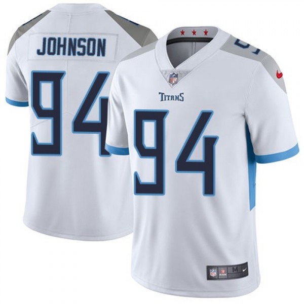 Nike Titans #94 Austin Johnson White Men's Stitched NFL Vapor Untouchable Limited Jersey