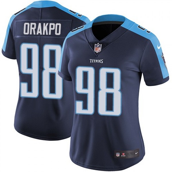 Women's Titans #98 Brian Orakpo Navy Blue Alternate Stitched NFL Vapor Untouchable Limited Jersey