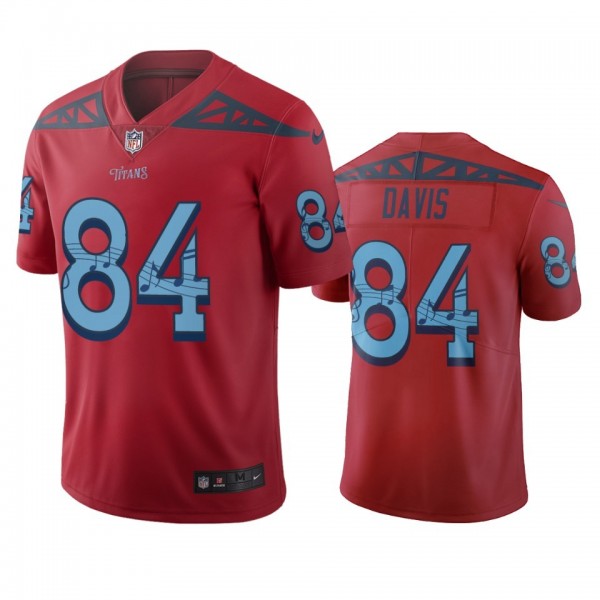 Tennessee Titans #84 Corey Davis Red Vapor Limited City Edition NFL Jersey