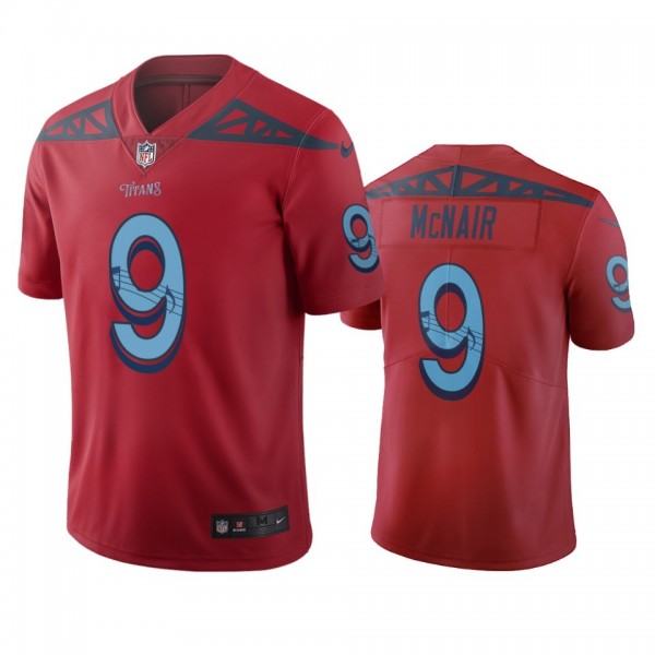 Tennessee Titans #9 Steve Mcnair Red Vapor Limited City Edition NFL Jersey